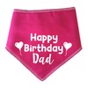 Spoilt Rotten Pets Pink 'Happy Birthday Dad ' Dog Bandana