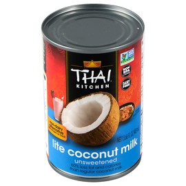 Thai Kitchen Unsweetened Lite Coconut Milk, 13.66 fl oz (Pack of 12)