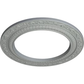 Ekena Millwork CM12AD Andrea Ceiling Medallion, 12"OD x 8"ID x 1/2"P (Fits Canopies up to 8"), Primed