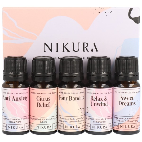 Nikura Blends Best Sellers Essential Oils Gift Set | Diffusers