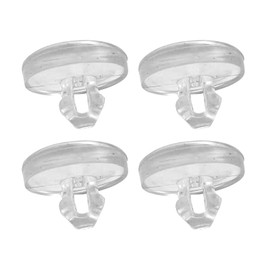 SLIMI 4 PCS Brake Clutch Pedal Stop Pads, Rubber Accelerator Stop Pedal Pads, Brake Light Switch Stopper Replaces 3287625000 32876-25000 32876-36000 3287636000, Compatible with Kia, Hyundai (White)