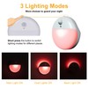 YUNLEX 2 Pack Red Night Light, Battery Operated Night Light,
