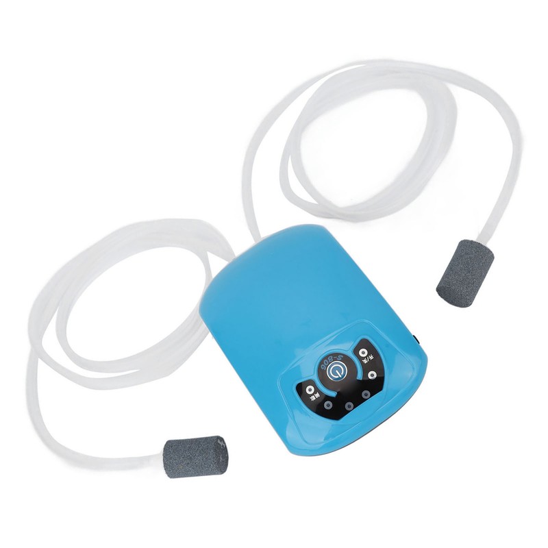 Aquarium Air Pump Quiet Dual Outlet Fish Tank Oxygen Pump