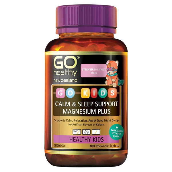 GO Kids Calm & Sleep Support Magnesium Plus - 100 chewable tablets