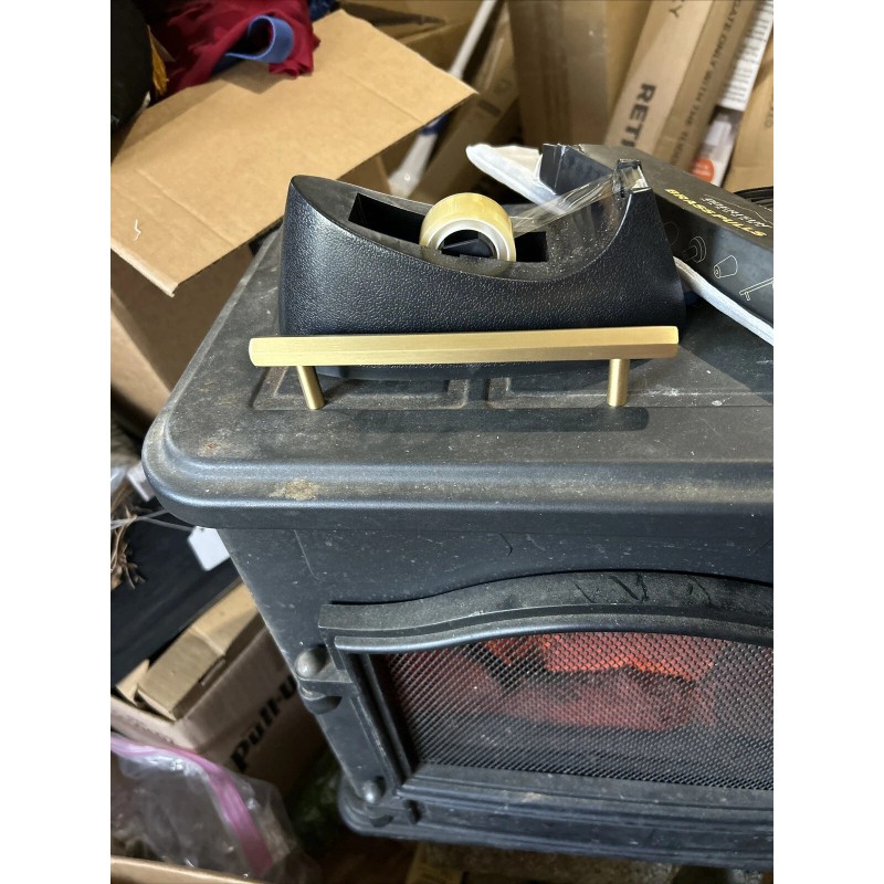 QOGRISUN 2-Pack Solid Brass Cabinet Pulls Hexagon Drawer Handles