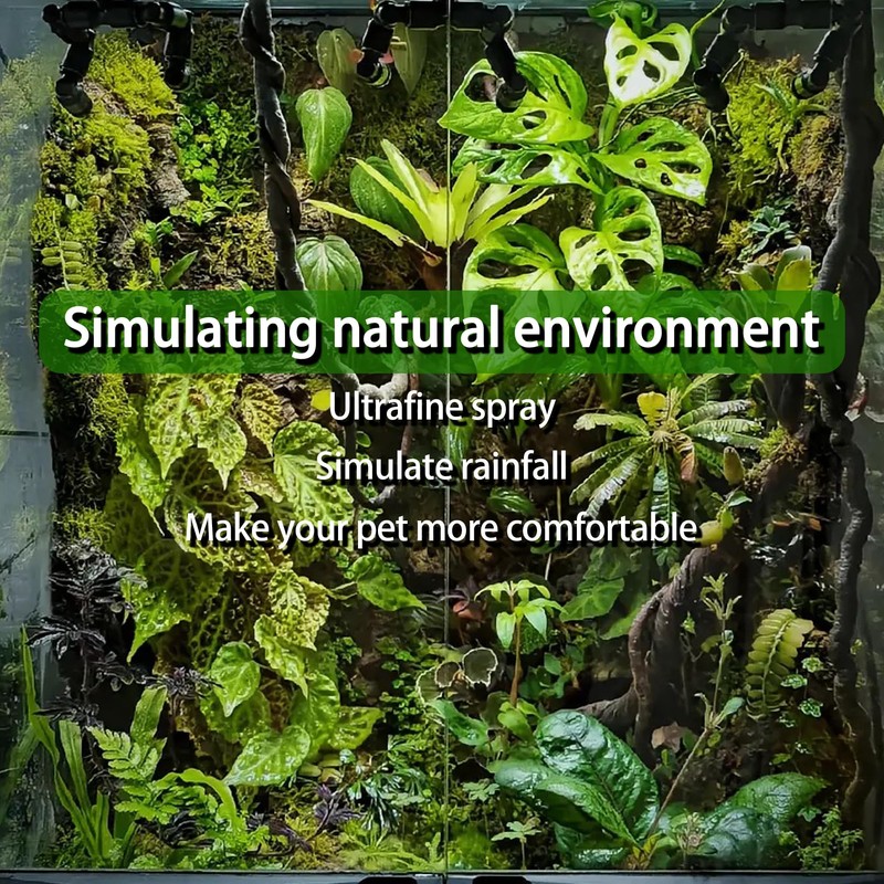 Reptile Humidifier & Mister for Tank with Auto Timer –