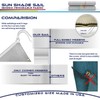Windscreen4less 4' x 10' Sun Shade Sail Straight Edge Sun
