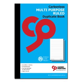 NCR Multi Purpose Ruled Duplicate Book A5 50 Sets Carbonless