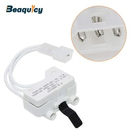 3406107 Dryer Door Switch by Beaquicy - Replacement for Whirlpool, Kenmore, Roper, Amana, Crosley Dryer - Replaces 3406109 (1-Pack)