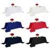 Fokitut 6 Pack Rectangle Tablecloth, 60x102 Inch, Stain Resistant and