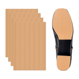 4 Pcs Non-Slip Shoe Sole Pads Shoe Bottom Grip Pads 5.9 x 3.9 Inch Self Adhesive Shoe Sole Protectors Shoe Pads Sole Shoe Bottom Protector for Women (Nude)