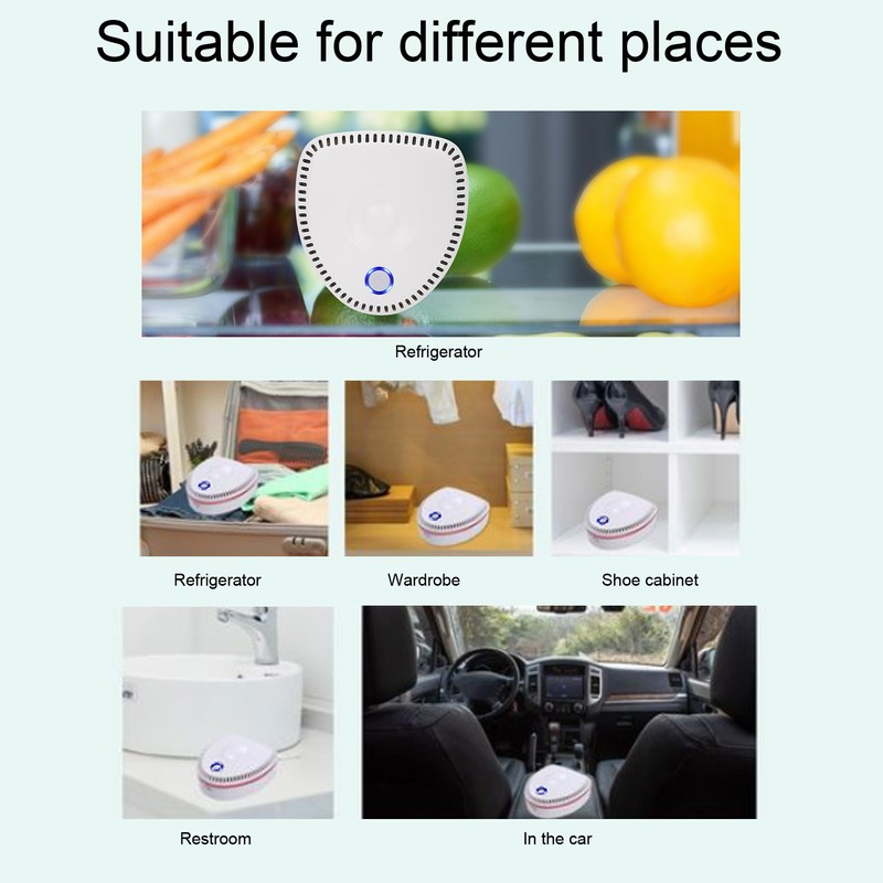 USB Charging Portable Office Car Ozone Cleaner Machine Restroom Refrigerator