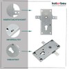 KOTARBAU® Garage Lock 60 mm Steel Gate Lock Garage Door