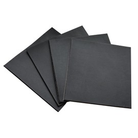 4 Pieces Adhesive Foam Padding 1/8 in Thick X 6 in X 6 in, Anti Vibration Pads, Closed Cell Foam Pads for Anti-Slip, Shock Absorption