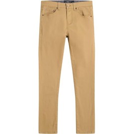 Lucky Brand Boys' Skinny Fit Stretch Twill Pants, 5-Pocket Style, Zipper Fly & Button Closure, Legacy Beige, 14