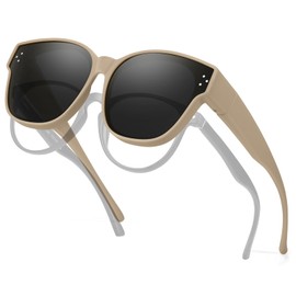 LVIOE Snap Shades Kids Sunglasses Over Glasses Girl Boy Polarized UV400 Protection TR90 Flexible Square Round Sunnies LS8152