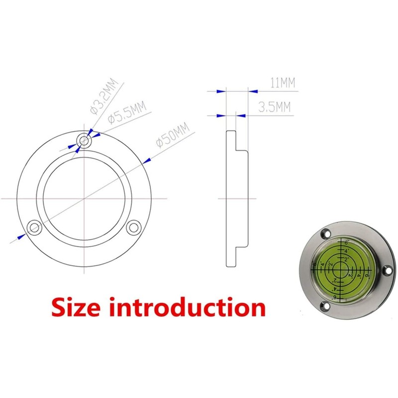 UMEI Green 50mm High Precision Aluminium Spirit Level