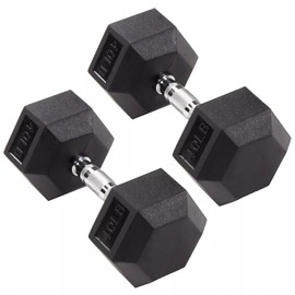 Venbytech for Hex Dumbbells Strength Training Workout Equipment Set, 40 lbs