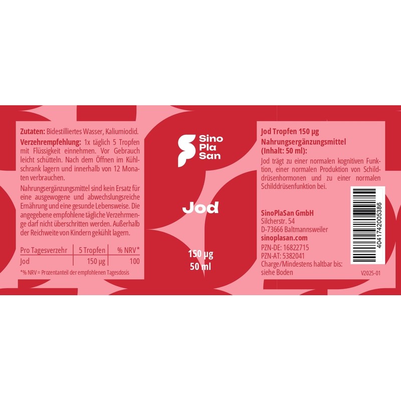 Iodine Drops 150 µg | 50 ml | 1100 Drops