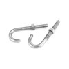 QWORK Steel J-Bolt with Nut, 5/16" x 3" Anchor Bolts,