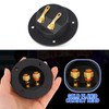 2 Pcs Black Speaker Box Terminal Cup 3 Inch 2-Way