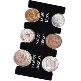 Coin Holder, Coin Storage Case, Holds 29 Coins, Portable Coin Holder, Coin Box, Coin Wallet, Coin Sorting Box, Lightweight, Black