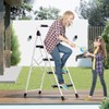 KINGRACK 4 Step Folding Ladder, 800lbs Capacity Step Stool with