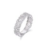 Victorian Design Ladies Hallmarked 925 Silver White Sapphire Eternity Ring