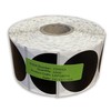 1000x roll 38mm Round Black Polypropylene Labels Stickers Seals