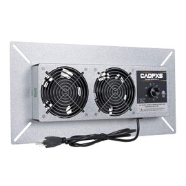 CADPXS Crawlspace Ventilation Fan, Crawlspace Fan Vent with Humidistat, Dehumidistat & Freeze Protection Thermostat, for Crawl Spaces/Basement/Garage/Attic/Hydroponics Grow Tents (220 CFM Air Out)