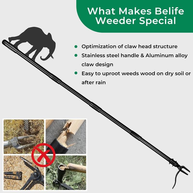 Stand Up Weeder Puller Tool with Long Handle - Heavy
