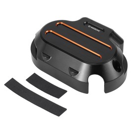 NICECNC Orange Transmission Side Cover Aluminum Compatible with Harley Electra Glide Standard FLHT 2017-2020, CVO Road Glide FLTRXSE 2017-2020, Replacement for 25800057, See Fitments