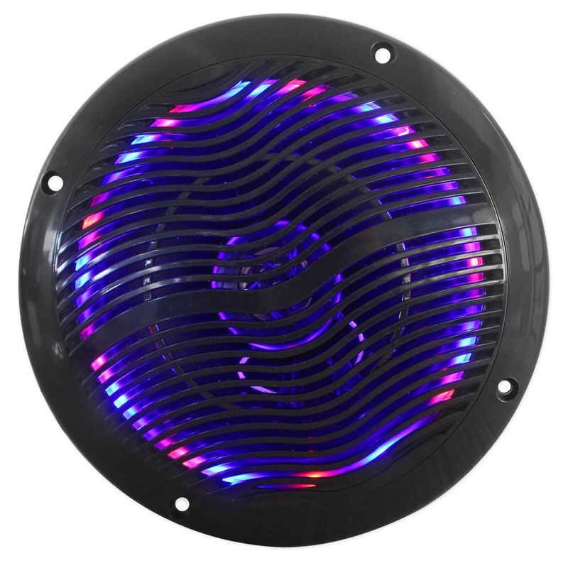 Rockville (4) Rockville RMC65LB 6.5" 1200w Black Marine Speakers w/Multi