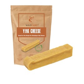 Wildfang® Natural Yak Chews for Dogs, Hard Yak Cheese Dog Chews from Cow Milk - 1 Pack Cheese Yak Chews for Large Dogs & Small Dogs, Yak Stick, Himalayan Recipe Yak Dog Chews, Bones Dog Yak - Large