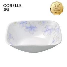Corel purple flower square bowl extra large / 코렐  보라꽃 사각대접특대