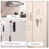 2-Pack Magnetic Key Holder with 3 Hooks for Refrigerator, Kitchen,