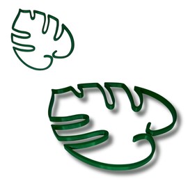 Chatelet Monstera Leaf Plant Support | Unique & Aesthetic Monstera Plant Support | Keeps Plants Tame & Growing Vertical | Made in USA Small & Large Supports (Combo, Green)