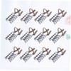 Minkissy 15pcs Reusable Metal Nail Mold Tips for Nail Extension