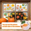 6Pcs Fall Window Decorations, Thanksgiving Window Decor Maple Window Clings