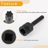 X AUTOHAUX 1 Pc 6 Point Universal Impact Socket for