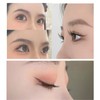 GRTUFOBA 5 Pairs 3D Natural Top Eyelashes Transparent Shaft Soft
