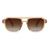 FEISEDY Polarized Aviator Sunglasses Women Men TR90 Acetate Frame Retro