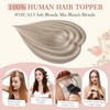 Elailite Hair Topper For Women Human Hair Real Hair Silk