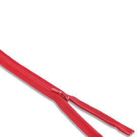 Red Zipper 18" Invisible Zipper Heavy Duty Zippers Non Separating Zipper Nylon Zipper Crafts Zipper for Sewing Tooth Size of 2 mm
