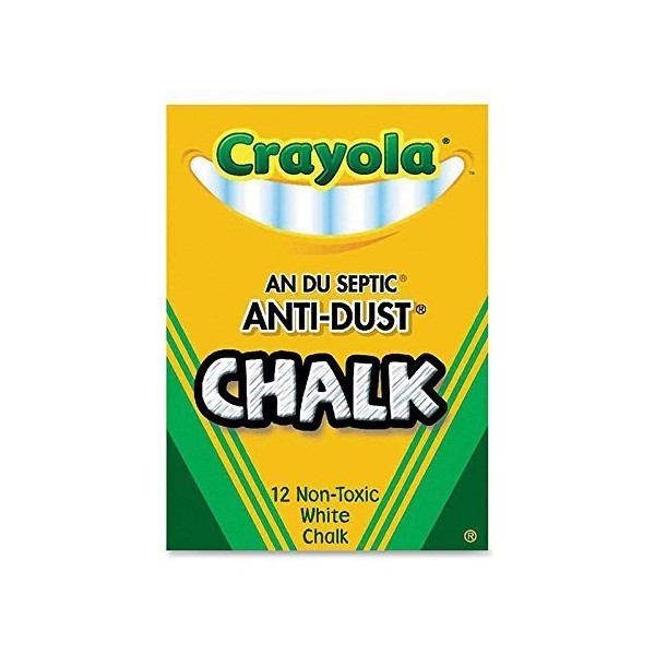 Crayola 50 Pack LLC FORMERLY BINNEY & SMITH CHALK ANTI-DUST WHITE 12 CT