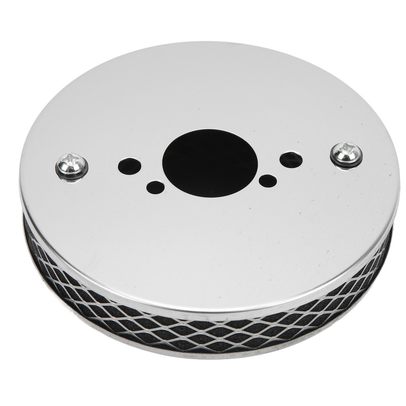 14x3cm High Flow Air Filter Chrome Metal Replacement for SU