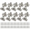 10-Pack Stainless Steel Soft-Close Cabinet Hinges – Concealed Hydraulic Damper