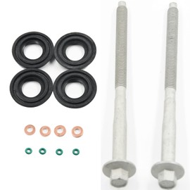 VHEUHZ Fuel Injector Gasket Set Injectors O-Ring 1795871 1673999 Compatible with Ford Transit Mk7 6C1Q6K780AB 6C1Q9M577AB 6C1Q9K546BC