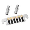 Guitar Bridge Tailpiece Reversible Wrap Around Saddle Bridge Stop Tailpiece
