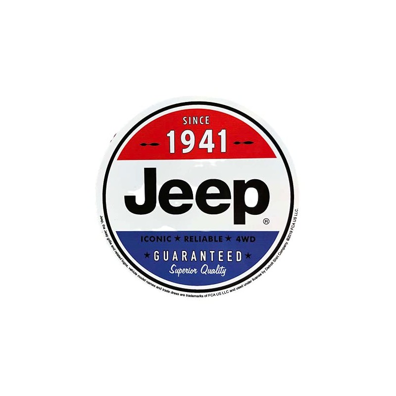 Jeep Since 1941 Red White and Blue Logo Vinyl Sticker